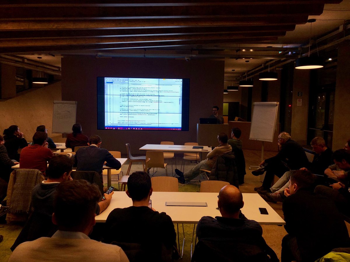 bianchiluca's tweet image. Hands on example on #DurableFunctions ⁦@microsoftitalia⁩ #serverlessMeetup