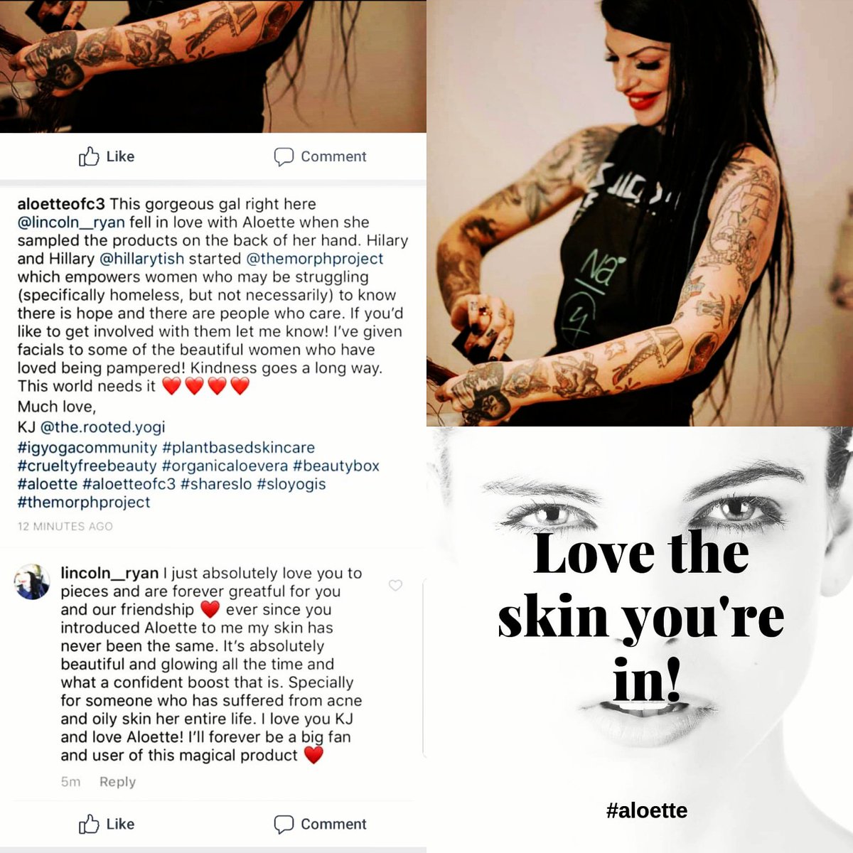 AloetteChicago's tweet photo. Have you tried #Aloette? Skincare  with #puregrade #Aloevera. Here's a testimonial of someone who said YES. PM me for a consult 
#skincareproducts #skincareaddict
#tattooedgirls #millennials #joinaloette #retiredlife #makeupartist #extramoney #acnefree #goodskinforlife #softskin https://t.co/Gy3AEOgm2s