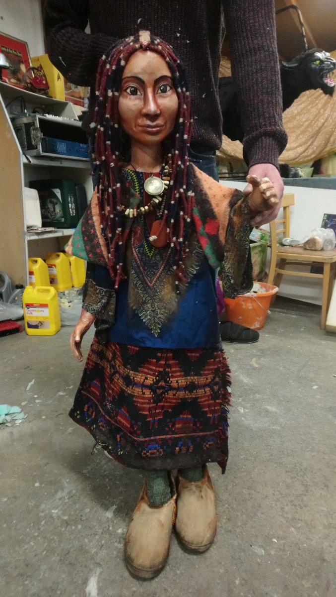 TheFetchTheatre's tweet photo. New #Puppet made by The Fetch takes its first steps! It will be appearing in #Arts Etc, a #kidderminster #theatre groups summer production about the #rainforest . https://t.co/GPOQMwmyuI
