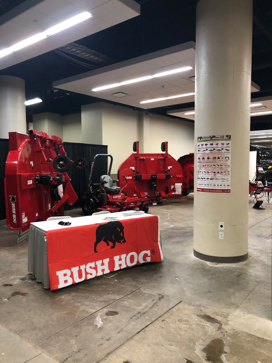 BushHogLLC's tweet image. If you are in the Des Moines area, come check out our Single Spindles,  Multi Spindles, Flex Wings, and Zero Turns at the Iowa Power Farming  Show! We are booth 1321 on the lower level of the convention center. #bushhog #singlespindle #multispindle #flexwings #zeroturn #IowaPower