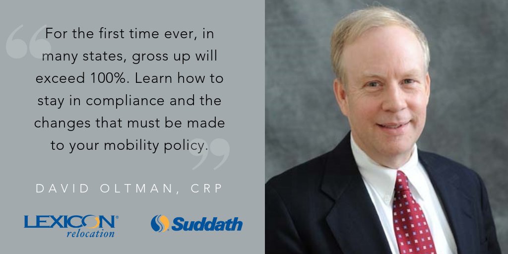 We’re less than one week away from the Impact of Tax Changes on Mobility Webinar. Join us next Tuesday, Feb. 5 from 1-2 p.m. EST, with tax expert David Oltman, Ineo, LLC. Only 40 spots left, so claim yours today! ow.ly/rLdl50kpair