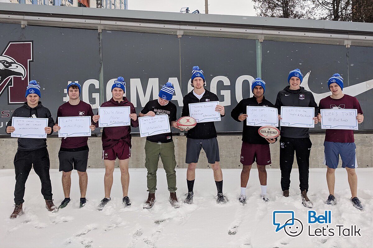 #OneTeamForMentalHealth 🏉
.
.
.
#BellLetsTalk #GoMacGo