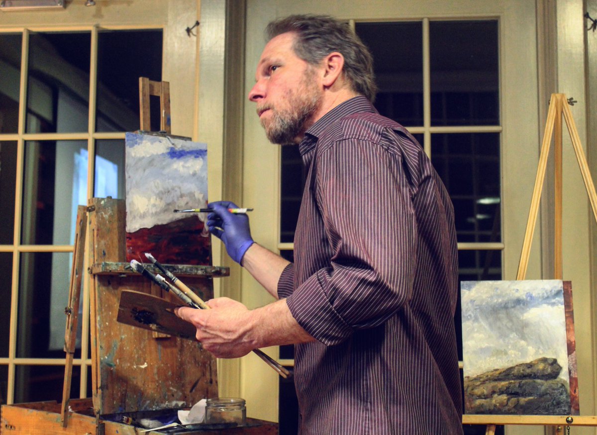 NormanBirdS's tweet photo. Calling all artists! Tomorrow (1/31) is the last day to apply for Norman Bird Sanctuary’s “Mabel Residency” in its inaugural year!

Artists interested in the residency are invited to submit a letter of interest and CV at: https://t.co/cIJskRXTxp

Photo: Artist David Barnes at NBS https://t.co/59Iqq28BXI