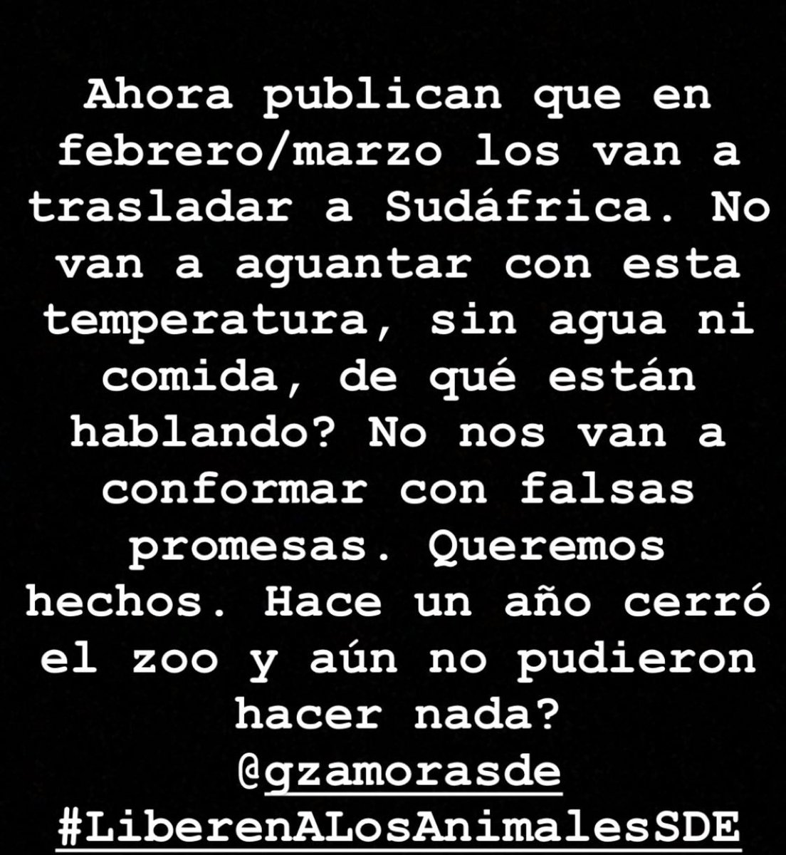 Hola <a href="/GZamoraSDE/">Gerardo Zamora</a> <a href="/Turismo_SDE/">Turismo Santiago SDE</a> <a href="/pablomirolo/">Pablo Mirolo</a> @PABLOMIROLO2017 disculpen la molestia, ¿a quién se le puede pedir que YA MISMO solucionen esta aberración, esta tortura a la que someten a los animales en SDE?
#LiberenALosAnimalesDeSDE ALIMENTEMOS Y DENLES AGUA YA
#NoAlMaltratoAnimal