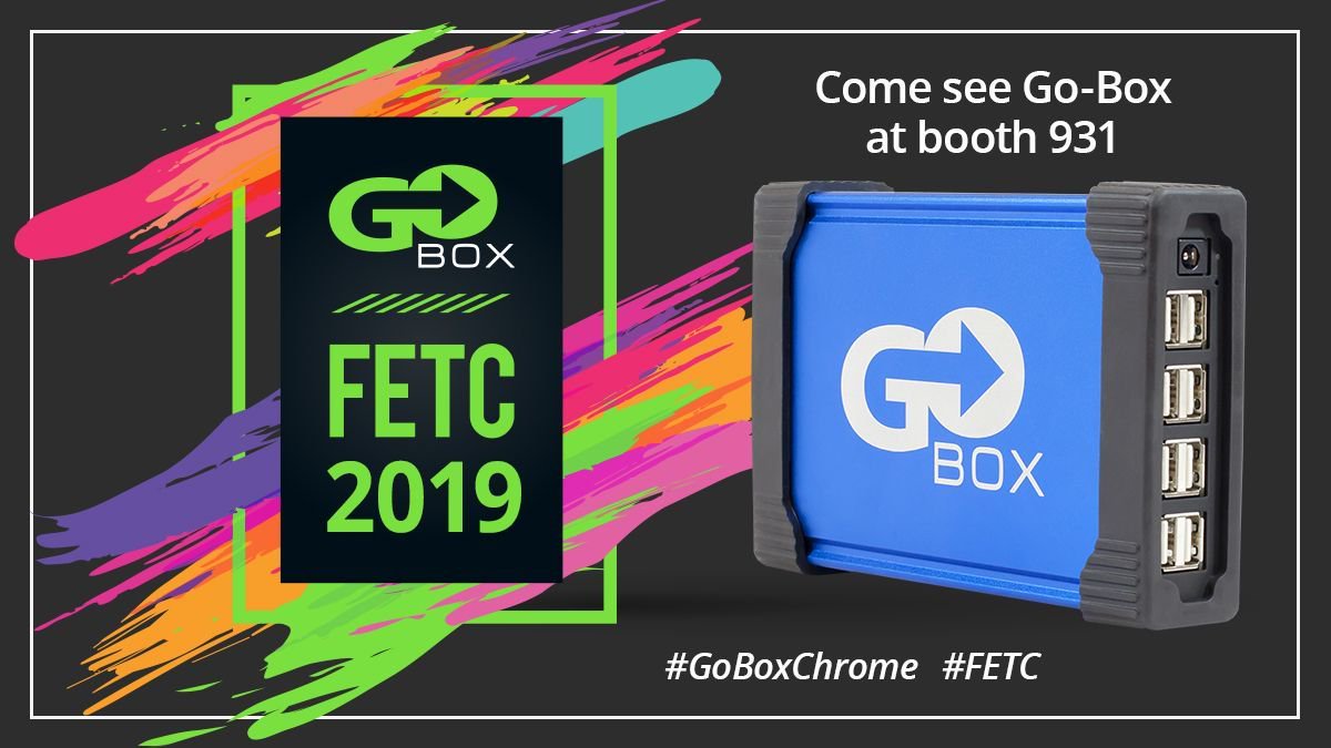 GoBoxChrome's tweet image. Only a few hours left to see #GoBoxChrome at #FETC! Stop by booth 931 before you head out. Go-Box is the #1 #Chromebook #automation solution. It has never been this fast or easy to #mass #deploy your school&apos;s Chromebooks! go-box.com

#fetc19 #edtech #cetl @fetc