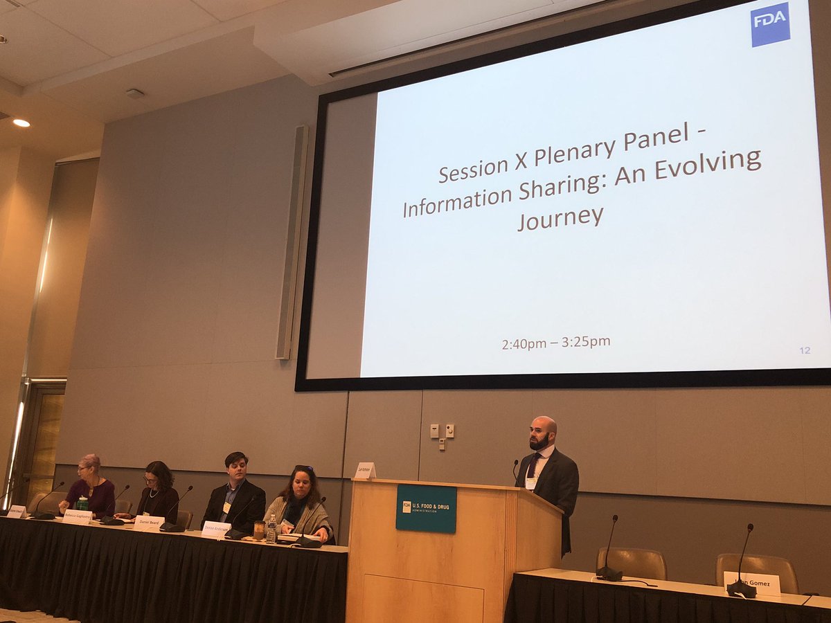 iamthecavalry's tweet photo. 10th panel on Information Sharing Journey at @US_FDA w/ Suzanne Schwartz @danielibeard *-ISAC Denise Anderson #FDAcyber https://t.co/9jnfDCXCJe