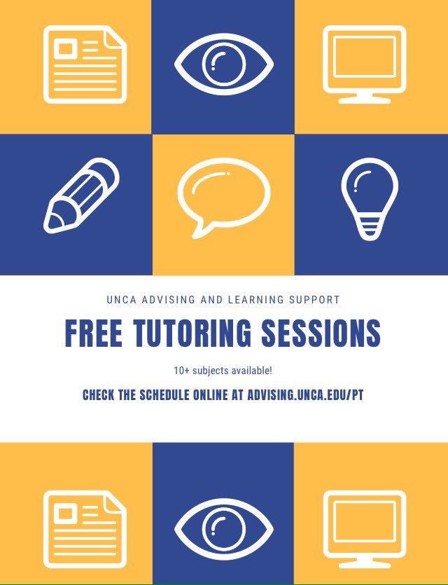 If you need help, don't be afraid to ask for it! We have great tutors excited to help you! #unca #tutoringservices