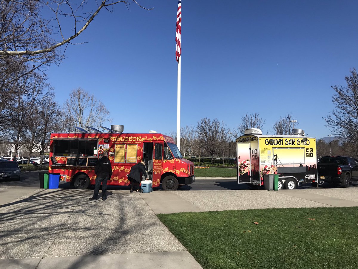 1-2-3 locations to get your food truck Fix <a href="/CityCenterBR/">City Center Bishop Ranch</a> all day long <a href="/mariosfrenchdip/">Mario's French Dips</a> <a href="/burger_street/">Mini Street Burger</a>  At BR#1 11-2 <a href="/KolobokFood/">KolobokFood</a> <a href="/GoldenGateGyro/">Golden Gate Gyro</a> At BR#3 11-2 #PhillyCheesesteak <a href="/sandwicomundo/">sandwicomundo</a> <a href="/FonsecasFood/">Fonsecas Mexican Food Truck</a> <a href="/StreetofSeoul/">Streets of Seoul</a> It’s a beautiful day out y’all