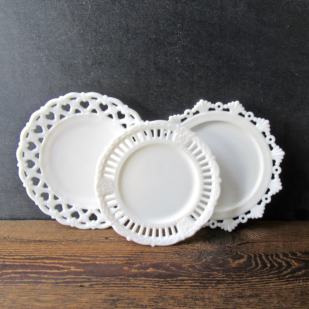 Excited to share the latest addition to my #etsy shop: Vintage Decorative Milk Glass Plate, Set of 3 Collectible Milk Glass Plates, Westmoreland, Kemple Milk Glass,Bridal Shower,Farmhouse Decor etsy.me/2MEaXFk #housewares #white #glass #milkglassplate #vintagem