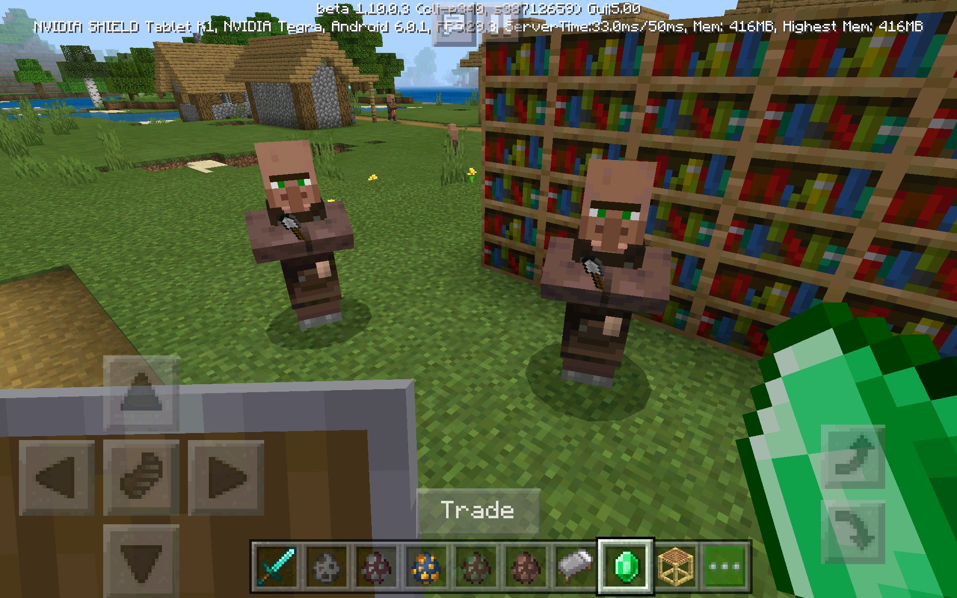 Minecraft News Two Super Cool Features In The Mcpe Minecraft 1 10 Beta Is That Villagers Can Now Sleep And If You Hold Emeralds They Show You What They Trade In Their