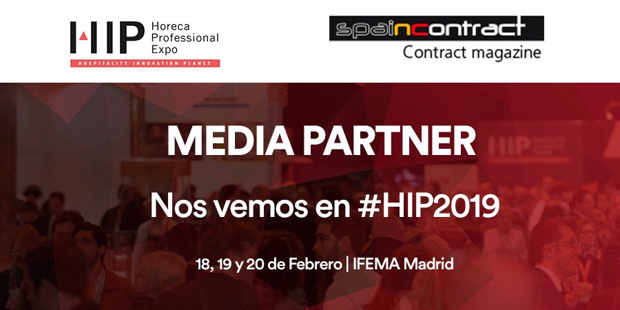 expohip's tweet photo. #HIP2019 se alegra de tener a #SpainContract como #MediaPartner en esta tercera edición! #AreYouIn ? https://t.co/4txSRoeHsr https://t.co/5ZlI34gtJg