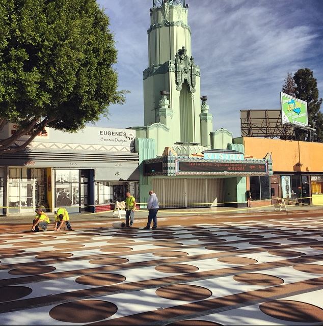 LADOTPeopleSt's tweet photo. Paint the town red!....or a bunch of other colors! People St helps residents shape their environment through public art. Apply today! https://t.co/FhJi4GQtsf