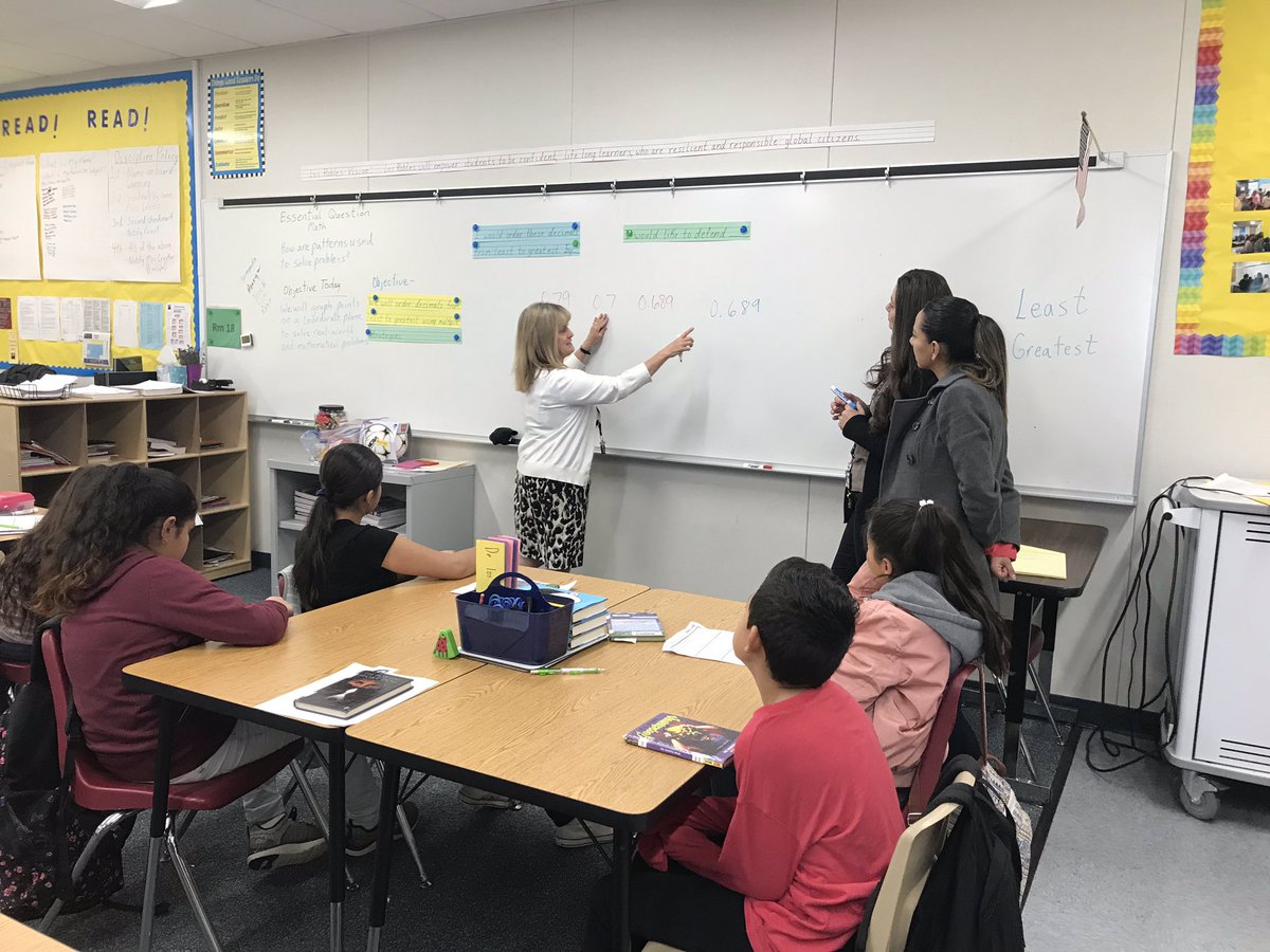 Psustaitaclark's tweet image. . #LRSLobos teachers using our collaboration day to try out new #mathroutines with @PortervilleUSD YES program students. SPLAT, Just the Facts, Choral Counting &amp;amp; more!
