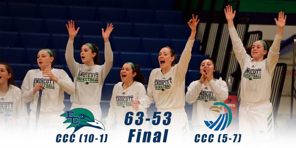 EndicottWBB's tweet photo. GULLS WIN!! Great win on the road for the Gulls! With this win the Gulls improve to 10-1 in the CCC! Game highlights: Emily Pratt (23pts, 4-7 3pt, 4stl), Kaleigh Putnam (16pts, 3stl), Mikaela Rogers (13pts, 6-12 fg) #GoGulls #TEAM #CCCSport #KeepItRolling https://t.co/StpD8vd0zj