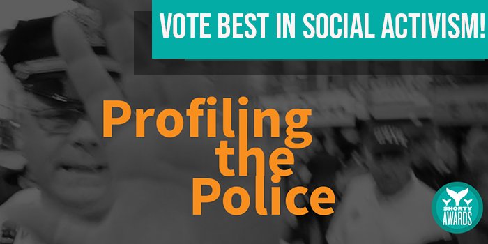 witnessorg's tweet photo. Our collaboration w/ @GritoSunsetPark “Profiling the Police: Using Eyewitness Video as a Source of Data about Police Abuse” is up for a #ShortyAwards Best of Social Activism! Please vote for it here https://t.co/JAKZJhEFoR https://t.co/T7Yhwt1iso