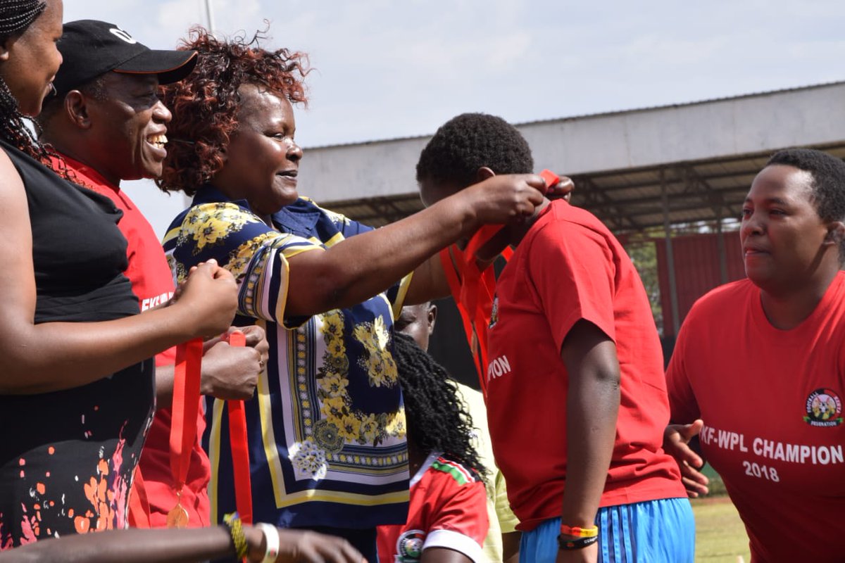 DrPatrickSaisi's tweet photo. Attended the crowning of @Vihigaqueens, who retained their Women Premier League title during the 2018 season, in a colourful ceremony held at Afraha. 
Prior to the award ceremony, they played a friendly match against Nakuru East Queens and beat them 2-1.
@kenya_fkf
@JustBeMaster https://t.co/ASuxaMwwsT