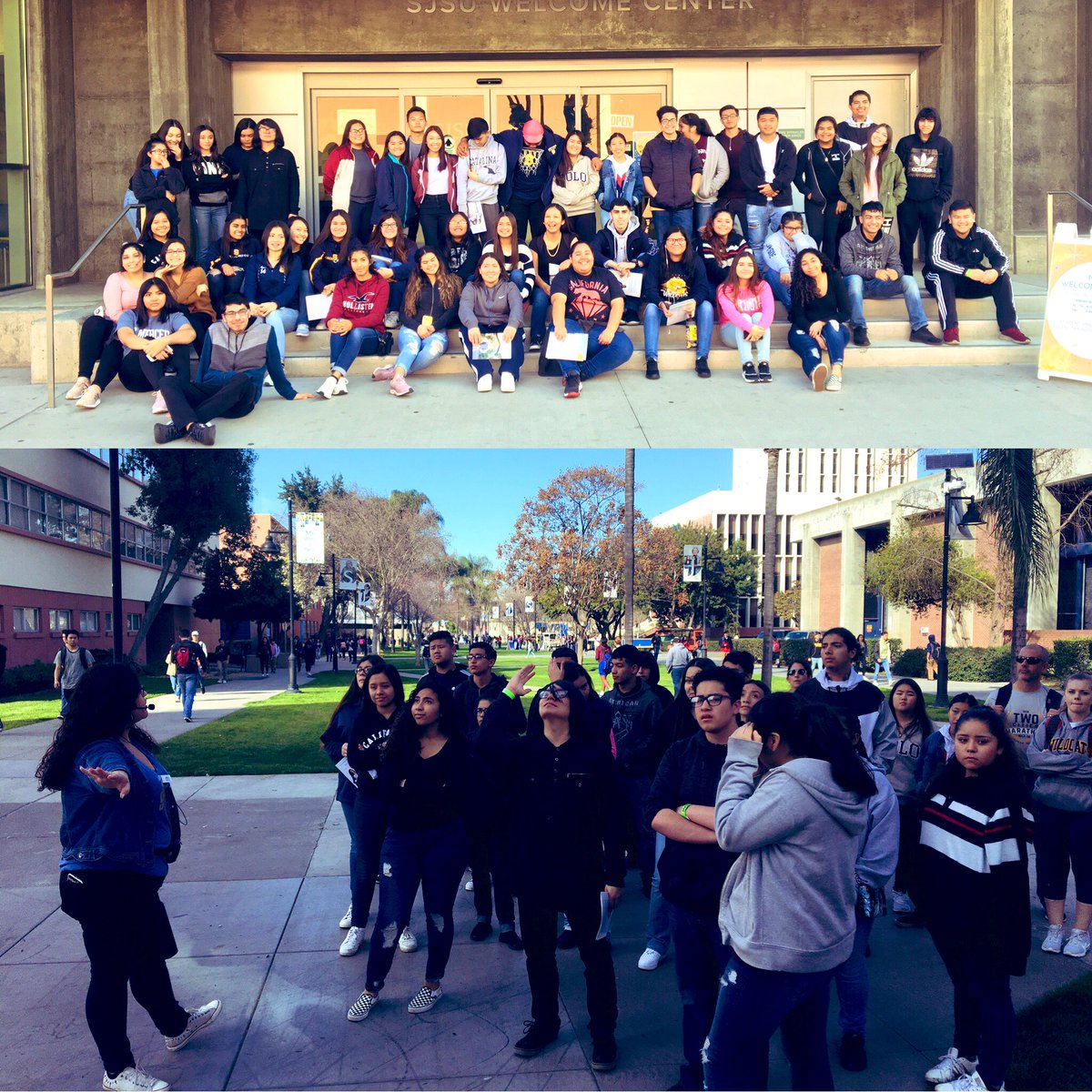 Our <a href="/HSHPathwaySHS/">Nick Valenzuela</a> Health Human Services Pathway is doing a college tour at <a href="/SJSU/">San José State University</a> . <a href="/CareerReadyGrad/">FresnoCareerReady</a>