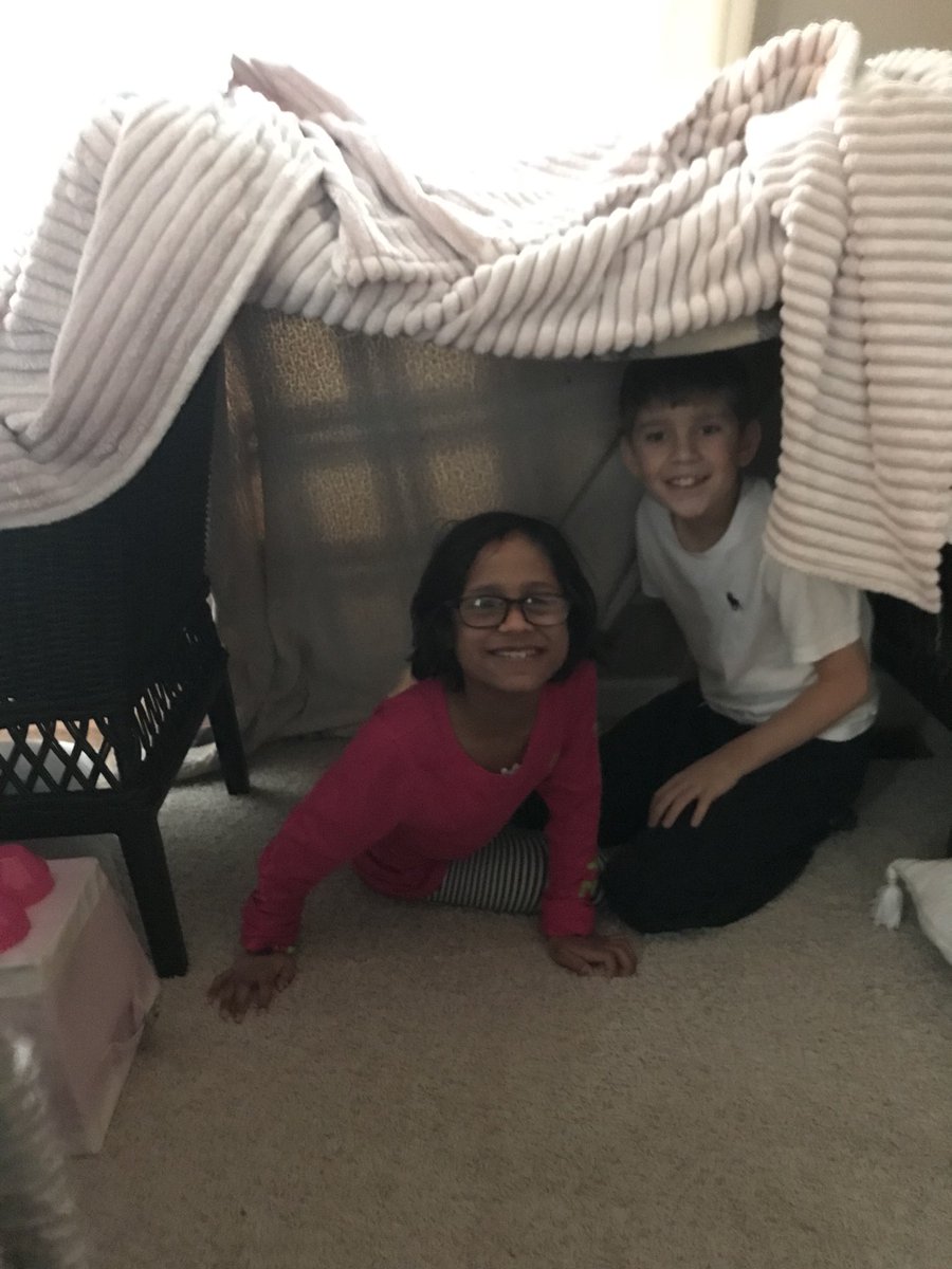 babiessmile's tweet photo. Four #SayreStrong munchkins cooking and reading in their #readingfort    #toocoldforschool #ChallengeAccepted https://t.co/Li0ZuBZ8r2