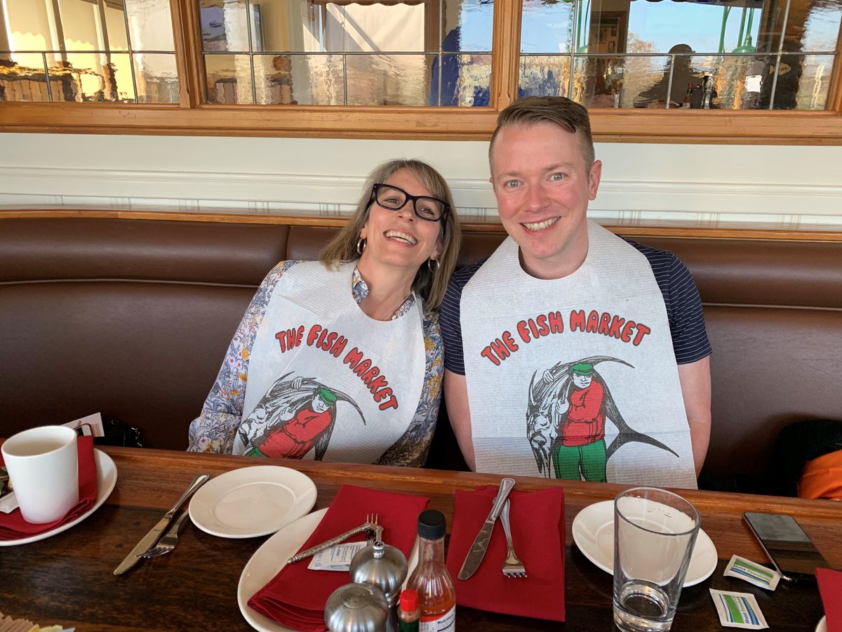 Lunch break! <a href="/thatcurtis/">Curtis Sparrer</a> <a href="/PaulaBernierTMC/">PaulaBernier</a> #BosparPR