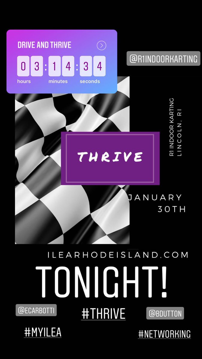 There’s still time, join us tonight and #Thrive with us! <a href="/ILEA_RI/">@ILEA_RI</a> #myilea #networking