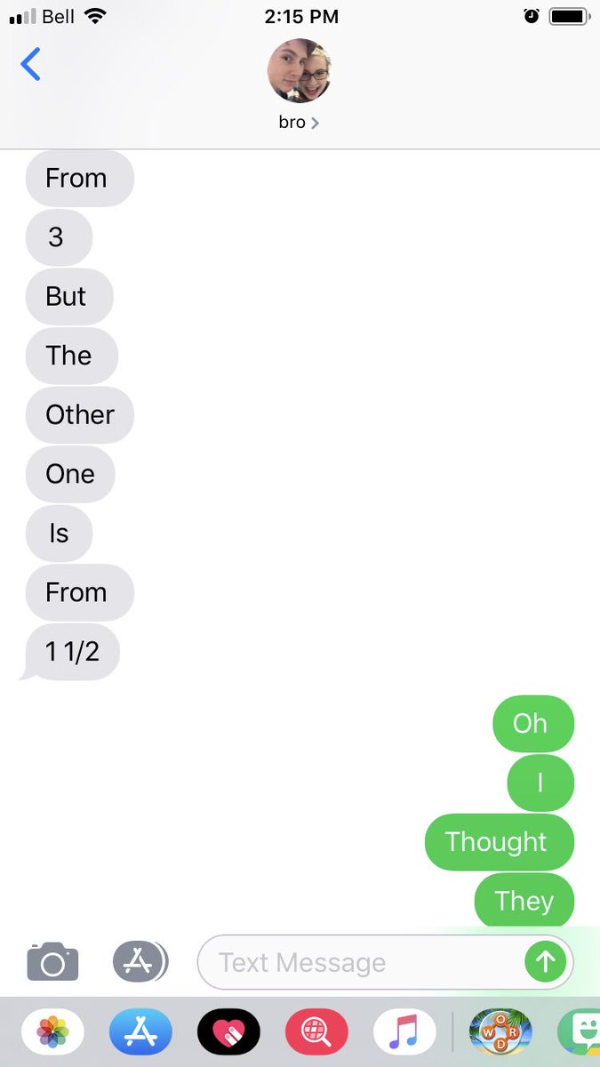 aklnickerson's tweet photo. How Daniel and I text on #BeIlLetsTalk day 😂❤️ https://t.co/TXqzv0C5To