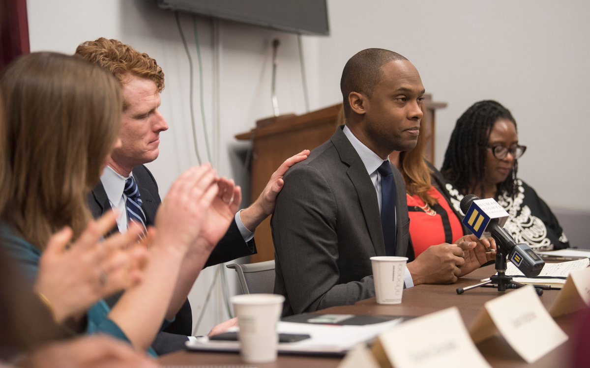 Rep. Kennedy with members of HRC's Parents for Transgender Equality Council