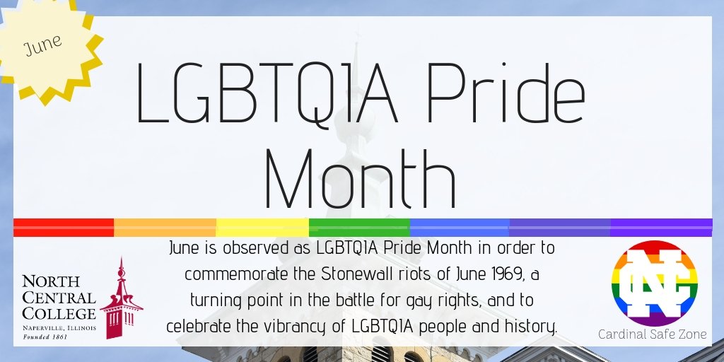 NCSafeZone's tweet photo. Today marks the beginning of LGBTQIA Pride Month! https://t.co/qOnzCeiG6d