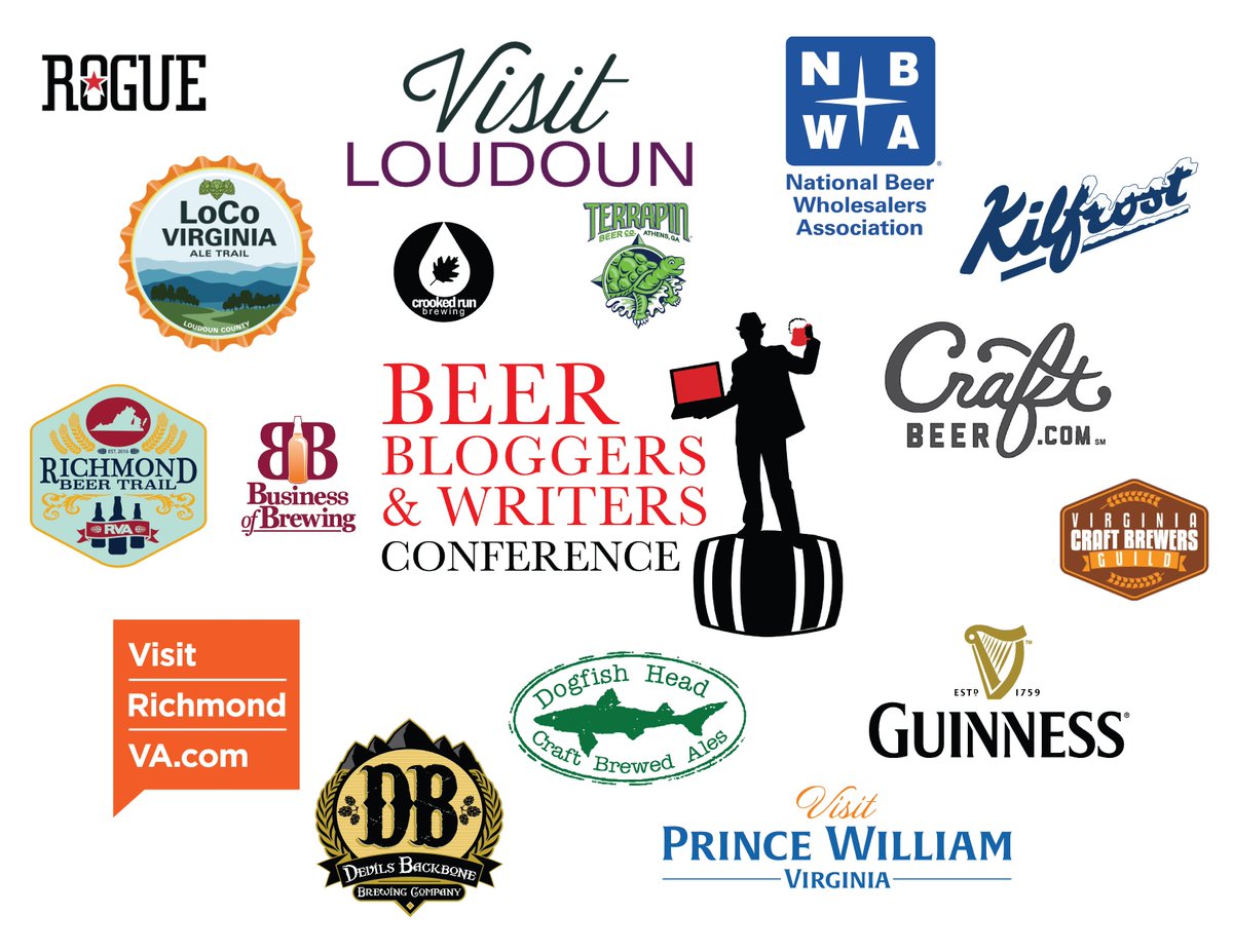 Thanks to all who made the last @beerbloggers & Writers Conference so rad! #BBC18 @dbbrewingco @TerrapinBeerCo @RogueAles @VisitLoudoun @craftbeerdotcom @GuinnessUS @dogfishbeer @visitvbr @VisitRichmond @NBWA @VisitPWC @Kilfrost_Ltd @vanishbeer @LostRhino @VACraftBeer #BeerNow19