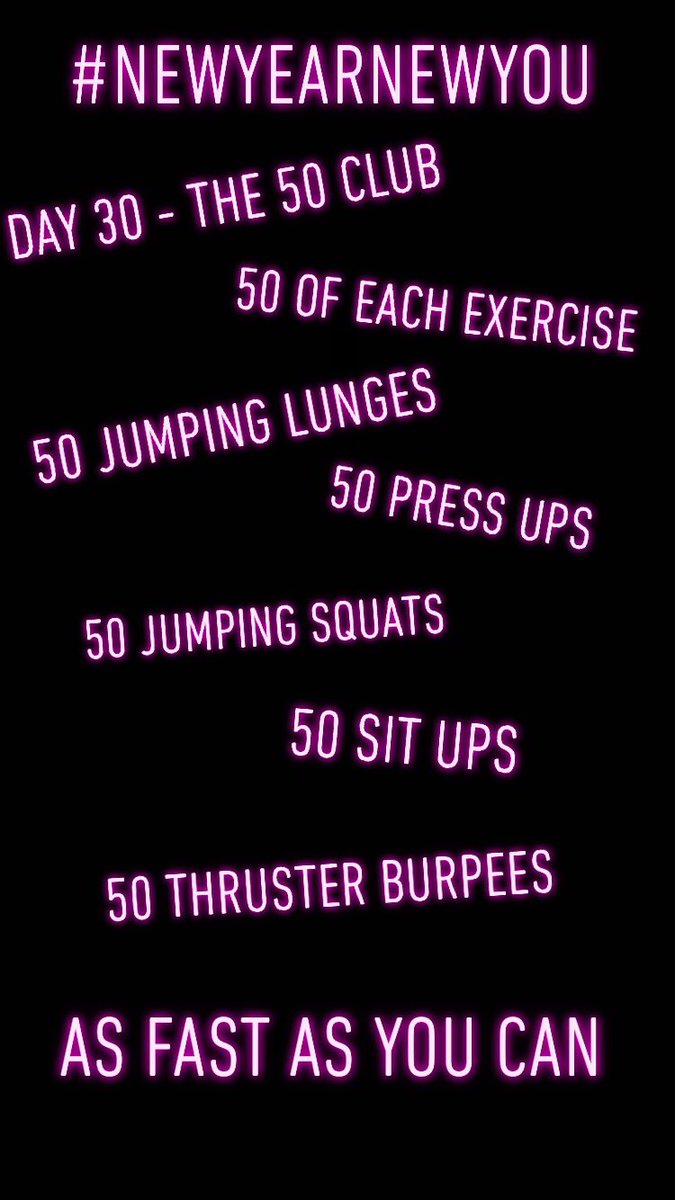 active_exercise's tweet photo. #NewYearNewYou Day 30 - The 50 Club
#fitness #newme #gymlife #januarychallenge #move2improve #gymlife #timetogetfit #activeexercise #getfit #hiit #coreworkout #strength #redjanuary2019 #instafit #instafitness #instafitnessgirls #instahealth #fitlife #fitnessgoals #HIIT #hiitwork https://t.co/mHKCPfEDrG