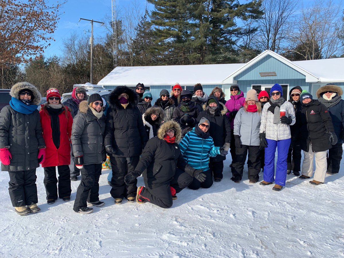 Outdoor learning at its finest with these amazing colleagues! @LSRCA @YRDSBEcoSchools @YRDSBGetOut #snowday #cold #outsideinanyweather #learningoutside #inspired