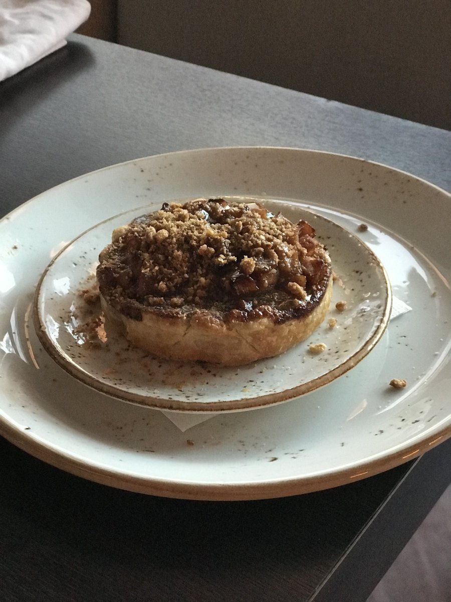 A winter tasty treat of fuji apple galette. Stop by for one of our desserts!