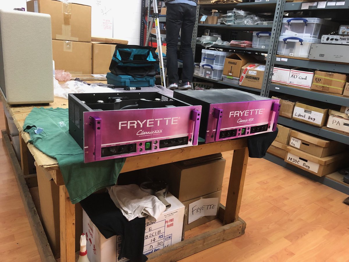 Fryetteamp's tweet photo. Printed the front panel out on the paper then attached them on the actual amps to see which one is good size https://t.co/iPBwvki3Kr