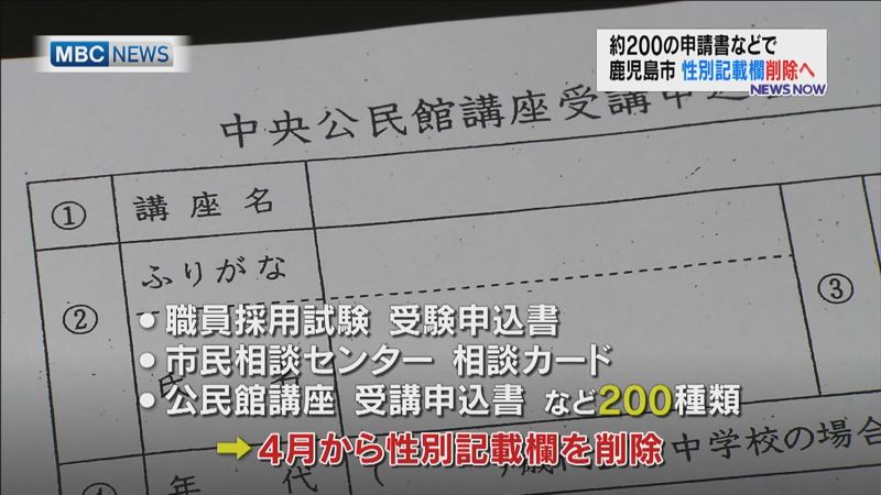 ট ইট র Mbcニューズナウ 鹿児島市 公文書の性別記載欄 削除へ 鹿児島市は ｌｇｂｔ 性的少数者への配慮から 市民が記入する多くの公文書について男性 女性という性別の回答をなくすと発表しました 鹿児島 Https T Co 2efybwnp2t