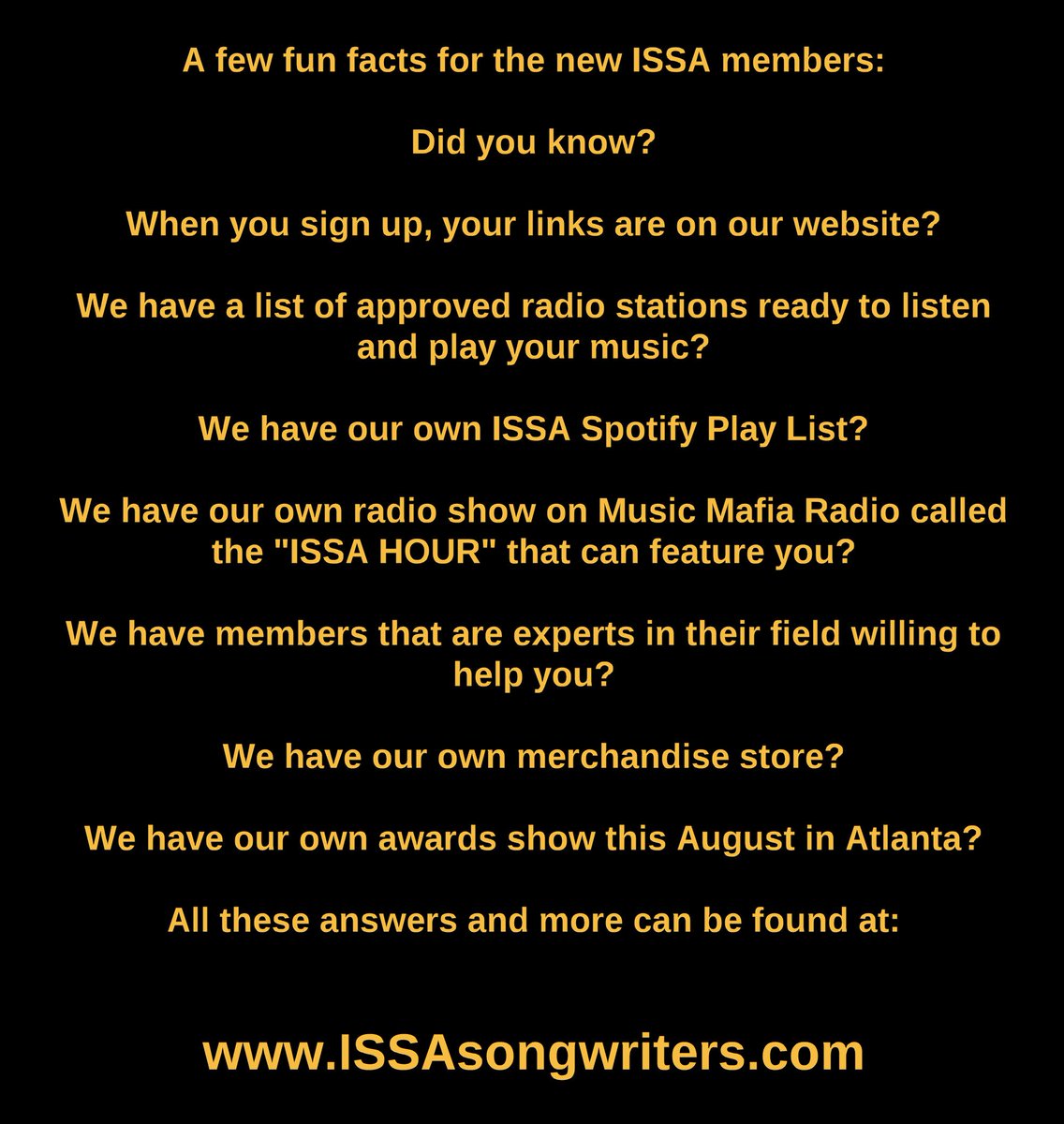 ISSAsongwriters's tweet photo. #WednesdayWisdom #ISSAstyle https://t.co/eqtf02vMnz