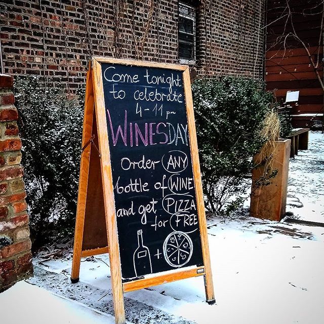 The warmth of our place will be a nice reward if you brave the cold weather tonight! #winesday #milkandrosesbistro
