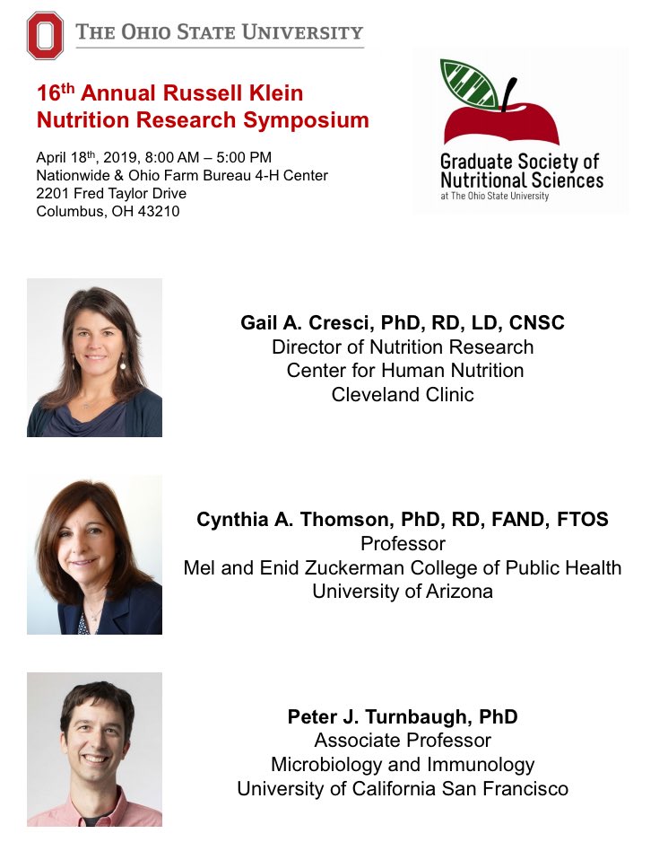 GSNS_OSU (@gsnsosu) on Twitter photo Hey everyone! Have you blocked your calendar yet for #RKS2019? We have a great lineup of speakers! Mark your calendars! <a href="/MedDietOSU/">Dietetics and Nutrition at Ohio State</a> @EatRightOhio <a href="/EatRightCbus/">EatRight Columbus</a> <a href="/OhioNutrition/">OHIO Nutrition</a> Hey everyone! Have you blocked your calendar yet for #RKS2019? We have a great lineup of speakers! Mark your calendars! <a href="/MedDietOSU/">Dietetics and Nutrition at Ohio State</a> @EatRightOhio <a href="/EatRightCbus/">EatRight Columbus</a> <a href="/OhioNutrition/">OHIO Nutrition</a>