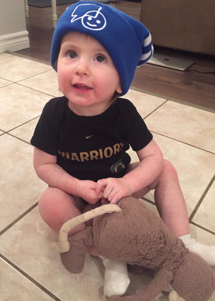 wloobsb's tweet photo. Even our cutest fans have jumped on the bandwagon! Join them and #WarriorsBaseball in supporting #BellLetsTaIk! @GuruCBG @WlooWarriors @ben_norris7 https://t.co/x7Dyuh6Yqw