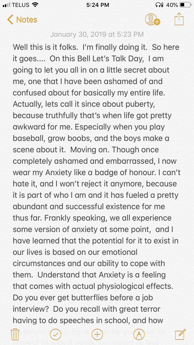 f0rtysixand2's tweet photo. Part 1/3 #BellLetsTaIkDay #BellLetsTaIk #MentalHealthAwareness #EndTheStigma  @johannhari101 @ChrisGethard @artiequitter @ColleenB123 @PhillyD https://t.co/kZeixrWZA0