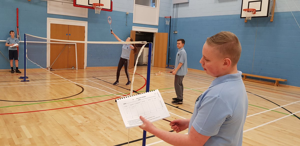 stcolumbaPEdept's tweet image. 2L gathering data on their badminton performance today using a general observation schedule. @_stcolumba #identifyingstrengths #areastodevelop #nextstepsinlearning