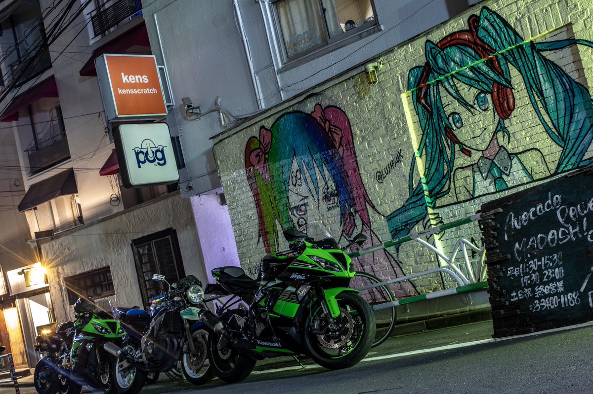 裏原宿で撮影ヾ(*´∀｀*)ﾉ 【ZX-6R】 #バイクのある風景 #ファインダー
