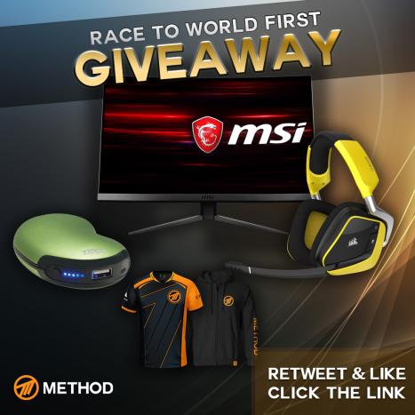 ENTER my #Giveaway for a chance to win:
@msiUSA MAG271C Gaming Monitor
@CORSAIR VOID PRO RGB Wireless Gaming Headset
@Zippo_Gaming 6-Hour Rechargeable Hand Warmer
@methodgg Jersey or Hoodie
1. RETWEET & LIKE
2. FOLLOW ME
3. ENTER: http://method.gg/giveaway/sco
