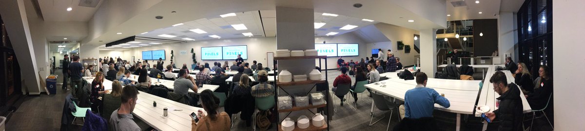 jgrahamthomas's tweet photo. Amazing turnout @ZacWalberer! Nice job organizing tonight’s #DenverUX Step Away from the Pixels event! https://t.co/KNotZuJHjZ