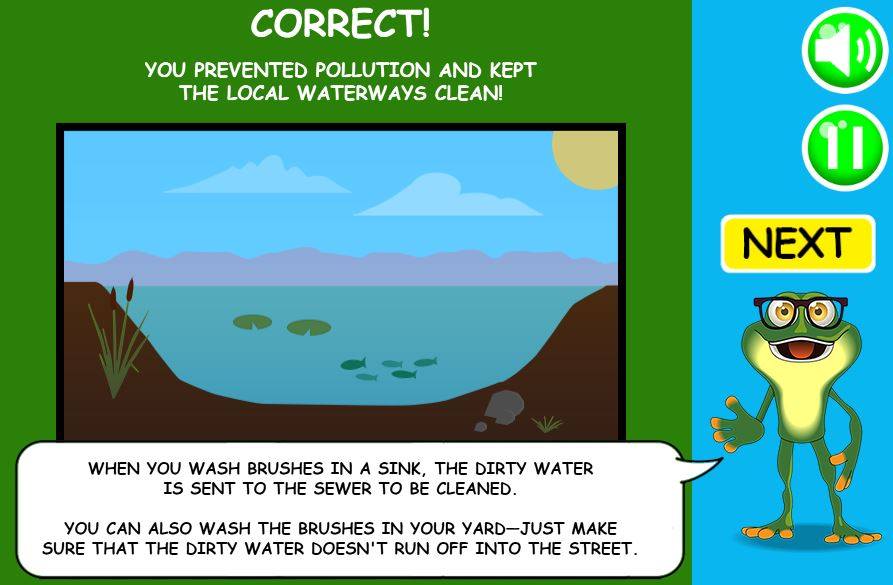 GreenerDavis's tweet photo. Do you know how to protect stormwater and prevent pollution? Test your knowledge with the city's new stormwater games, find it fix it and protect or pollute. Play now at https://t.co/BCdOILHBes! https://t.co/2ugKBpbH55