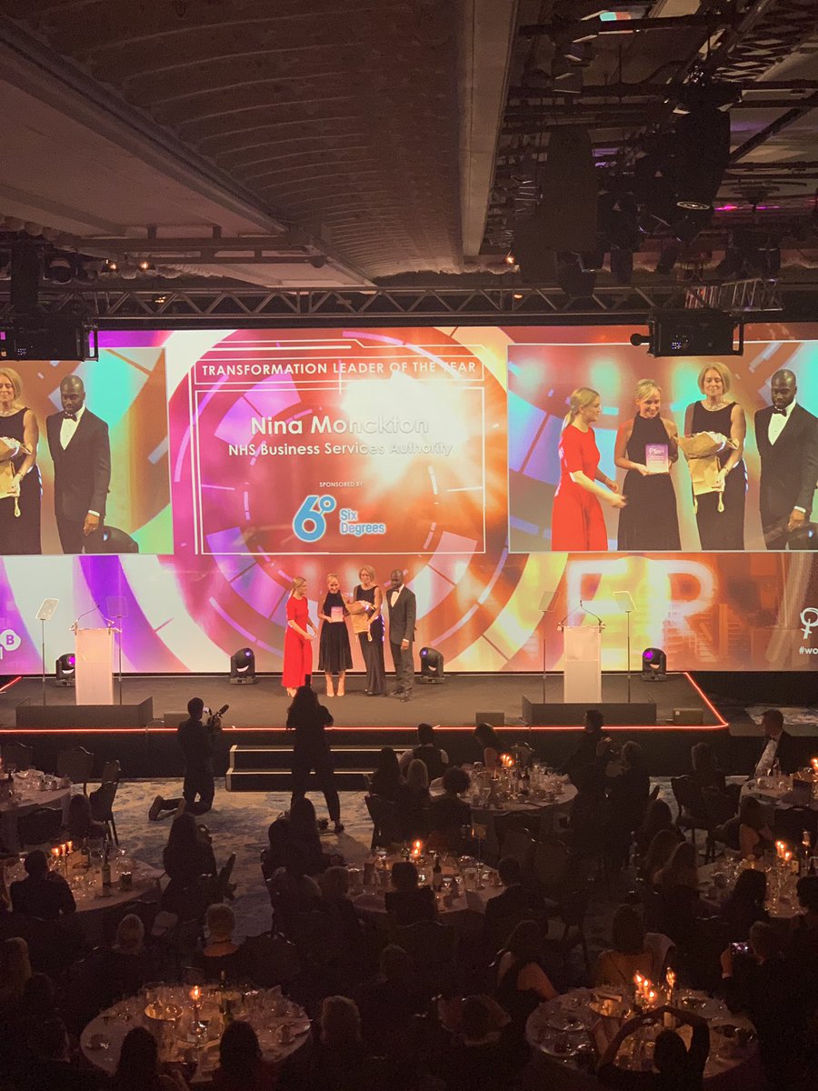 We are delighted to announce that @NinaMonckton from @NHSBSA is the winner of #WomenInITAwards Transformation Leader of the Year for her incredible work! Sponsored by @6degreesgroup