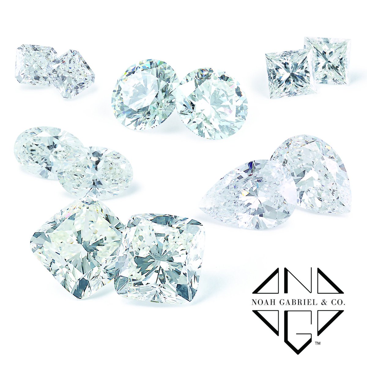 NoahGabrielCo's tweet image. Today's #DiamondFact is about diamond shapes. Some popular diamond shapes are pear, oval and princess. Round is the most popular diamond shapes, and it holds this title because it is designed to produce maximum brightness and fire in a diamond. What's your favorite diamond shape?