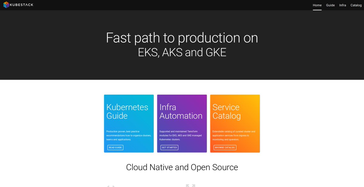 kubestack's tweet image. Relaunch \o/ kubestack.com