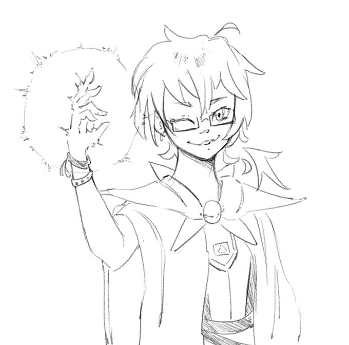 Sketchzinho rapido pro #drawthisinyourstylechallenge da @yufukku 
O personagem original dela fico muito daora 