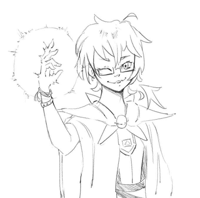 Sketchzinho rapido pro #drawthisinyourstylechallenge da @yufukku 
O personagem original dela fico muito daora 