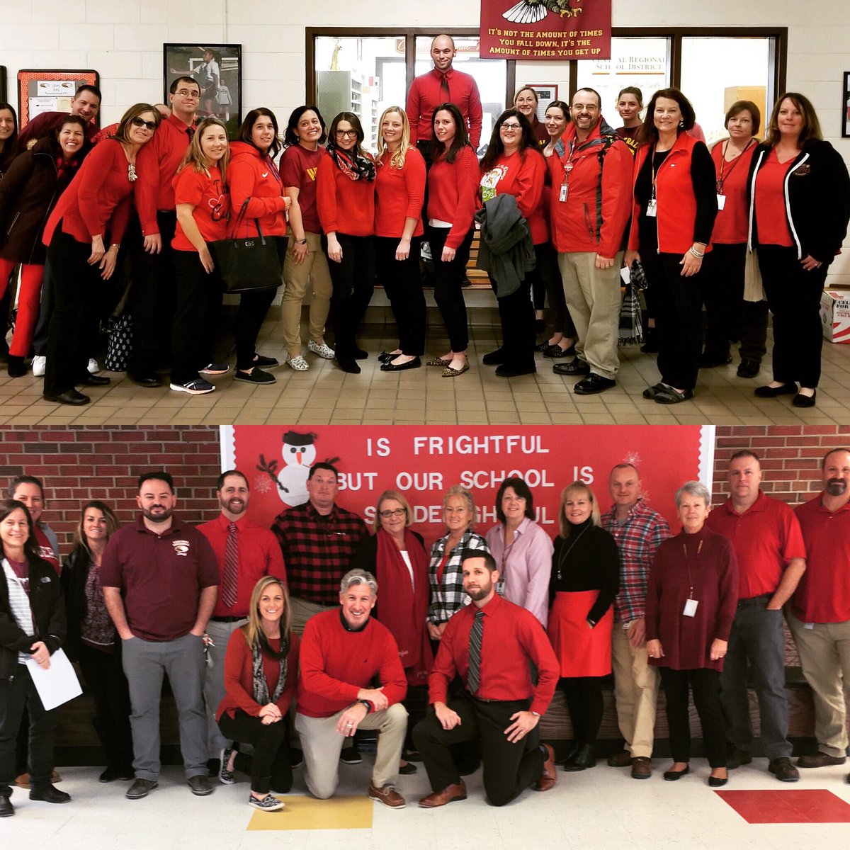CREA_NJ's tweet photo. Central Regional Education Association is Red for Ed! 🔴🔴🔴 #fixtheunfairness #weareworthit #chapter78relief #RedForEd https://t.co/TtWDBLGXVS