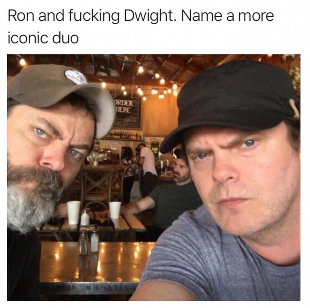 Name a more iconic duo. I dare you.